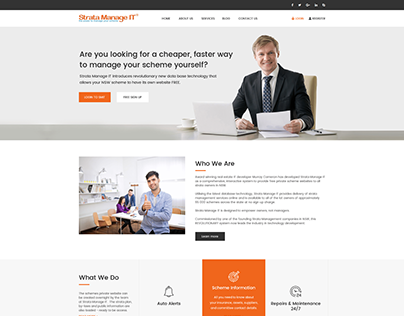 Strata Manage IT Web Site Design