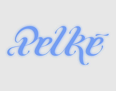 Custom typographic logo "Pelkė"