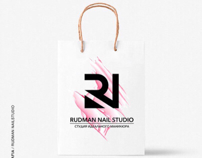 Логотип для студии маникюра «RUDMAN NAIL STUDIO»