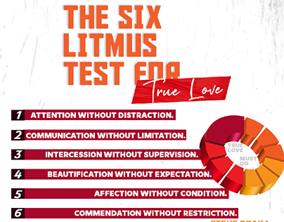 The litmus Test For True Love flyer Design