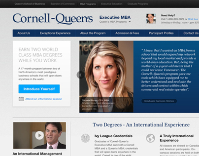 Cornell-Queen's MBA Website