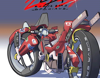 Random Akira type motorbike concept (horrible)