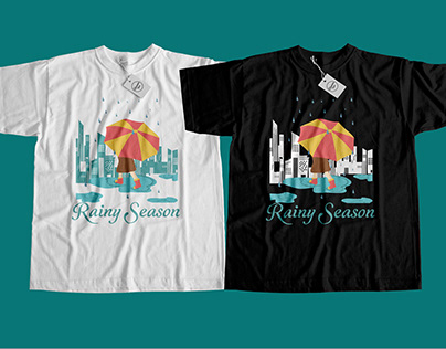 Rain t-shirt design