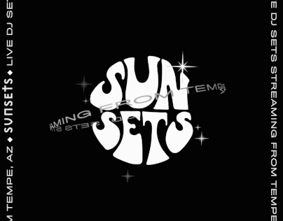 Sunsets (early concept for livestream logo/name)