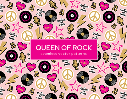 Queen of rock pattern