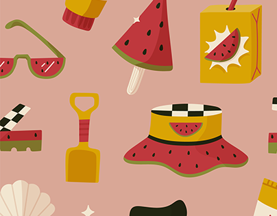 Creating Summer Vector Patterns on Adobe Live