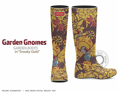 Garden Gnomes- Digital art & patterns