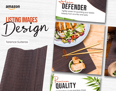 Amazon Listing Images | Bamboo Placemats