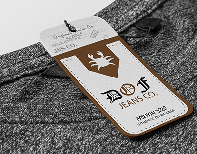 clothing hang tag and label design
