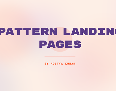 Pattern Landing Pages Collection