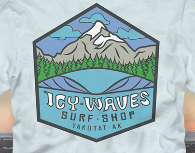 Icy Waves Surf Shop Tee