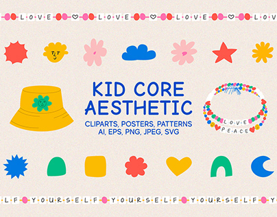 Kid Core Collection of cliparts