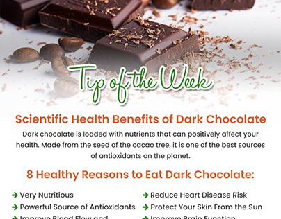 Dark chocolate is loaded with nutrients