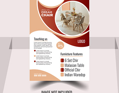 Minimal Chair Business Flyer Design