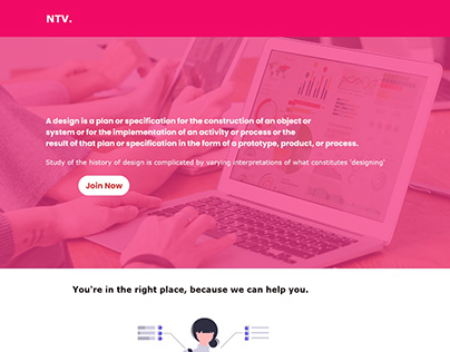 NTV. learning site | ui ux design | website Design