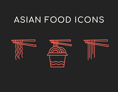 Asian Food Icons