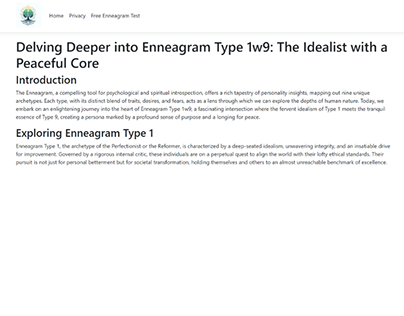 Delving Deeper into Enneagram Type 1w9