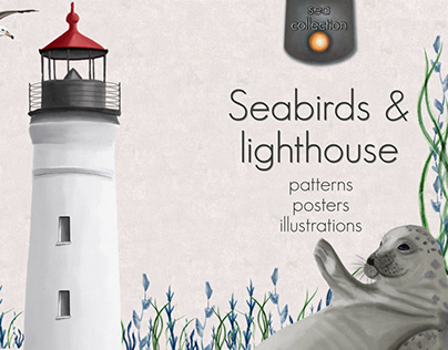 Seabirds & Lighhouse