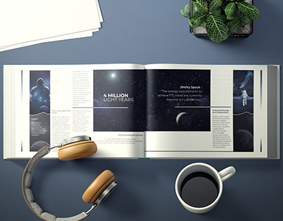 Spacial - A Space Frontier Brochure & Website Layout
