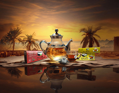 Social Media Design " Tea " Emirati product