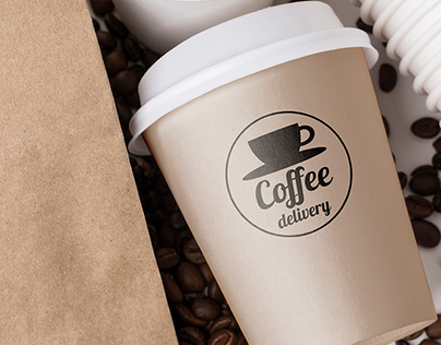 Logo for coffee store delivery
