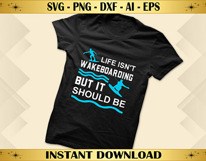 Wakeboarding T-shirt Design