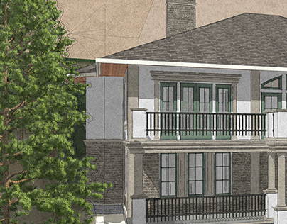 colonial architecture inspired residence