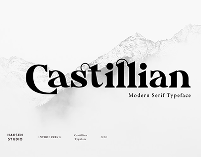 Castillian - Futuristic Display Serif Typeface