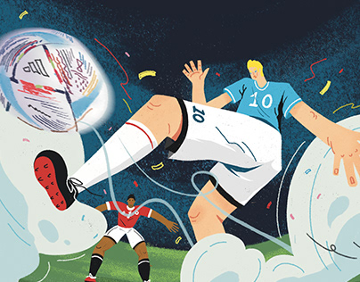 Editorial Illustration｜The World Cup is Coming!