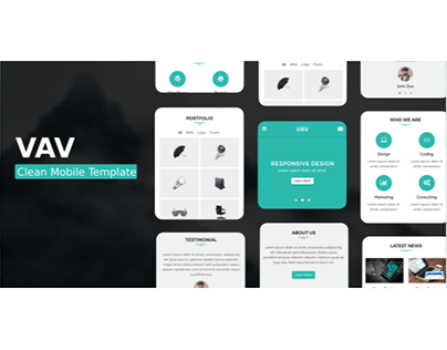 VAV - Clean Mobile Template