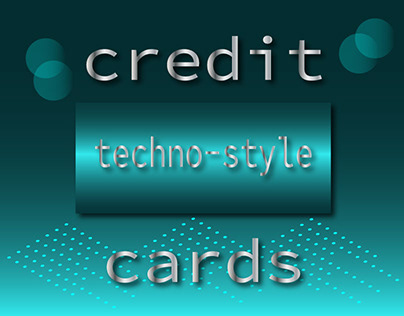 samples of bank cards in technostyle