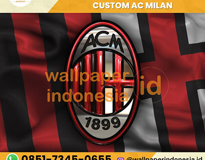 Jasa Pasang Wallpaper Custom AC Milan