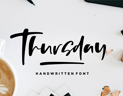 Thursday Vibes - Handwritten Font