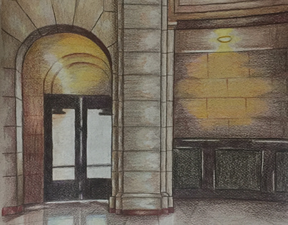 Union Station Perspective Drawing