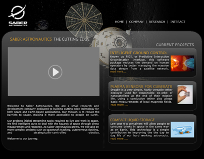 Web Design - Saber Astronautics