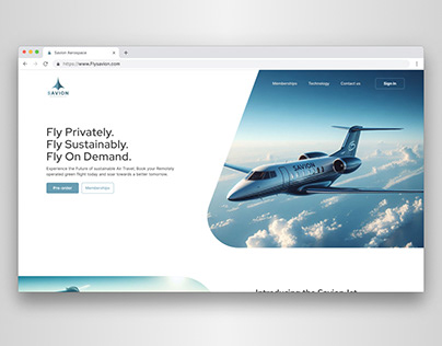 Redesigning Savion Aerospace' Website