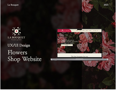 La Bouquet Website Flower shop UI/UX Design