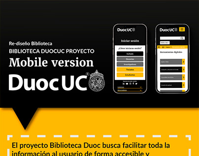Re-diseño Biblioteca Duoc UC - Mobile