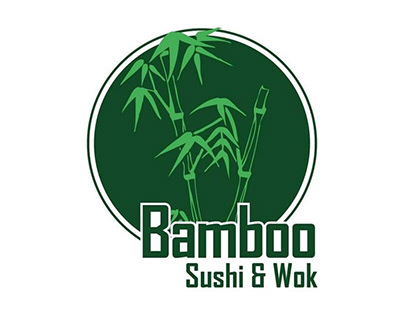 Isologotipo para Bamboo Sushi & Wok. Año 2015.