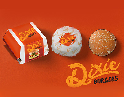 Logo & Packaging Design for Dixie Burgers