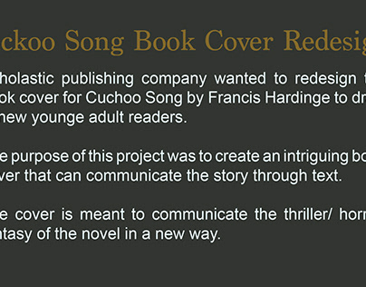 Cuckoo Book Redesign class project