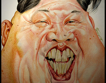 Caricature of Kim Jong-un
