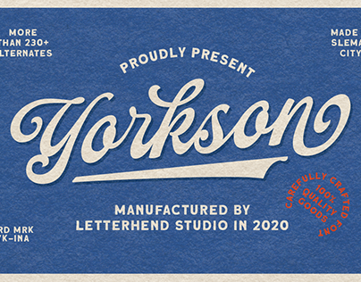 Yorkson - Script Logotype Font
