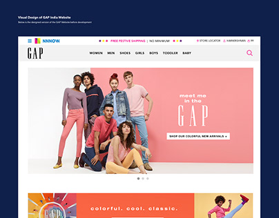 Website Design - GAP - 2018