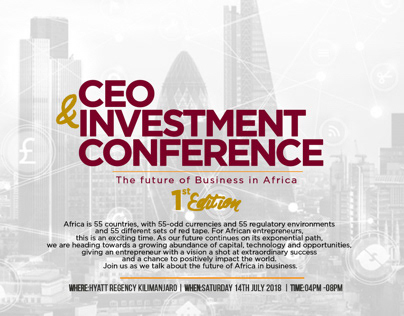 CEO n INVESTMENT Poster