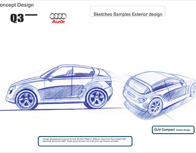 Audi Project SUV Proposal. Q3 off–roader.