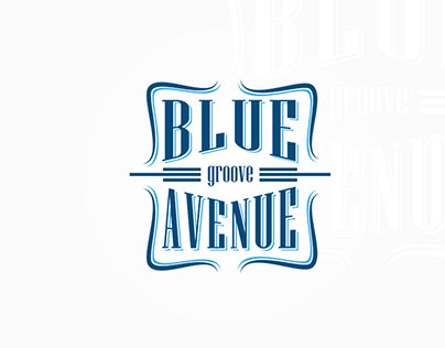 Logo Design for Weeding band Blue Avenue Groove