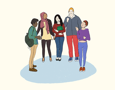 Young people - illustration