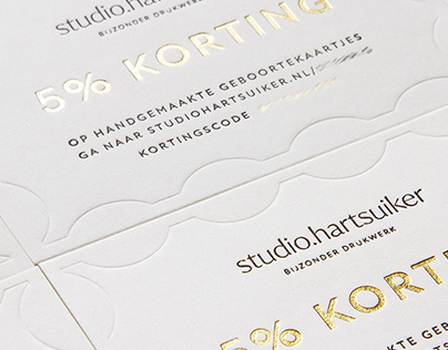 Letterpress, Hotfoil and Debossed Coupons