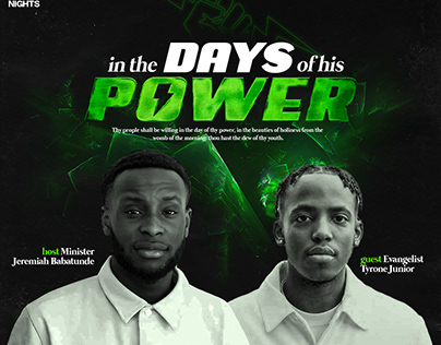 Days Of His Power Christian Event Flyer Project